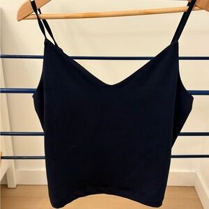 Dynamite navy v neck crop top
